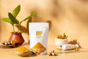 Turmeric powder pack with fresh turmeric